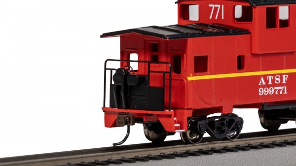 (image for) 36' Wide-Vision Caboose - Santa Fe #999771 - Red