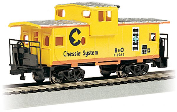(image for) Chessie® - Yellow - 36' Wide-Vision Caboose (HO Scale)