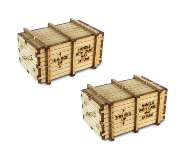 (image for) HO Scale Machinery Crates - Kit (2 per Pack)