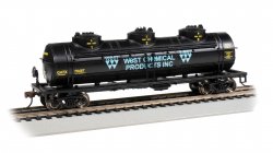 40' Three-Dome Tank Car - West Chemical Products #70487