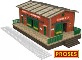 HO Scale Warehouse with Motorized Doors
