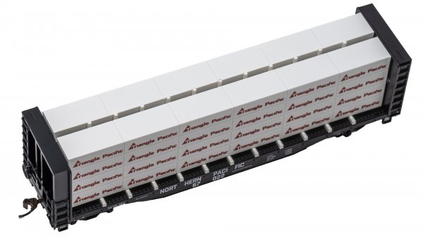 (image for) 52' Center-Beam Flatcar with Lumber Load - Northern Pacific #67022