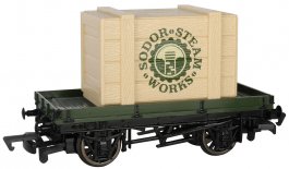 1 Plank Wagon with Sodor Steam Works Crate