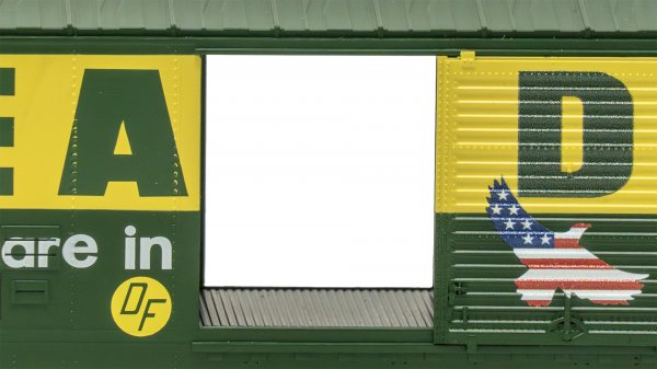(image for) 50' Sliding Door Boxcar (US Saving Bonds) - Reading #19807 (without roofwalk)