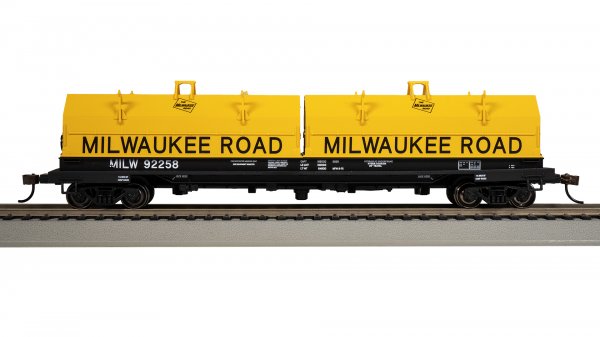 (image for) 55' Steel Coil Car - Milwaukee Road #92258 (with load)