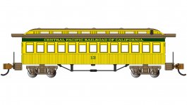 (image for) Old Time Coach Car - Central Pacific #12