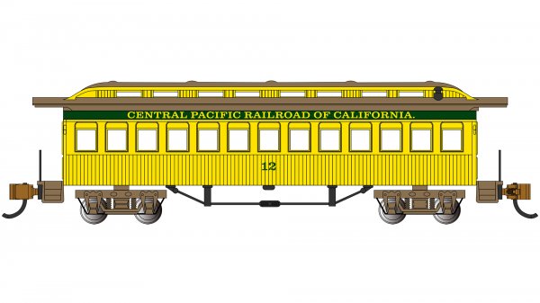 (image for) Old Time Coach Car - Central Pacific #12