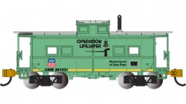 (image for) Northeast Steel Caboose - UNION PACIFIC® #261531 (MOW - Operation Lifesaver)