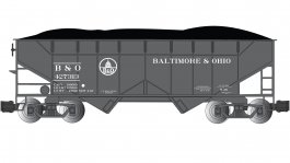 (image for) Two Bay Offset Hopper - Baltimore & Ohio® #427313