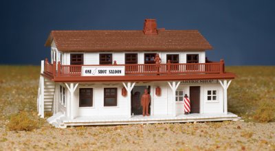 Saloon And Barber Shop (HO Scale)