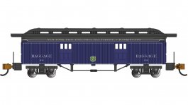 (image for) Old Time Baggage Car - Baltimore & Ohio® #1181