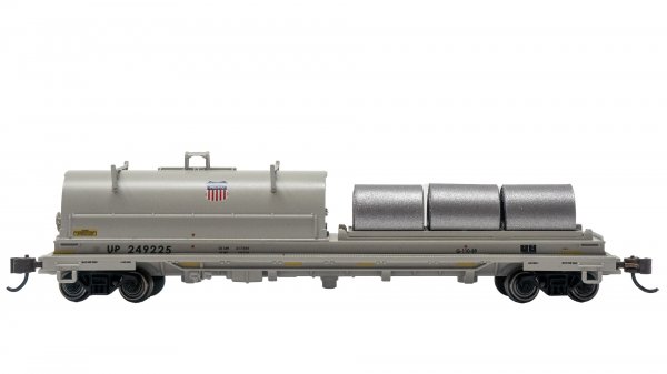(image for) 55' Steel Coil Car with Coil Load - UNION PACIFIC® #249225 with ROUNDED HOOD