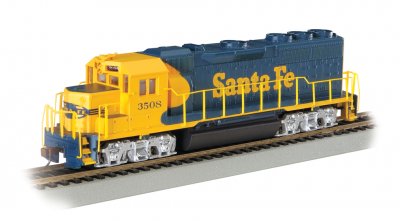 Santa Fe #3508 (Blue & Yellow) - GP40 - DCC