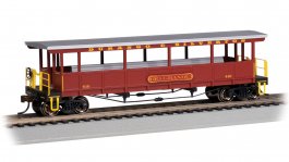 (image for) Open Sided Excursion Car - Durango & Silverton #410 - Red