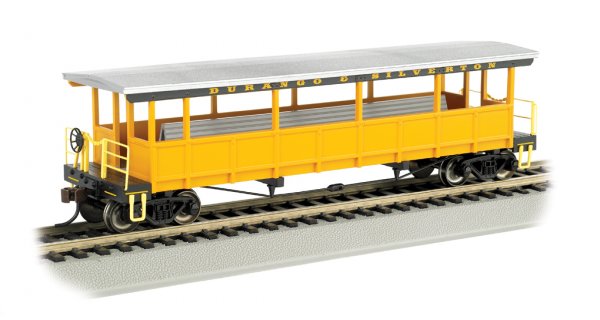 (image for) Durango & Silverton - Open-Sided Excursion Car (HO Scale)