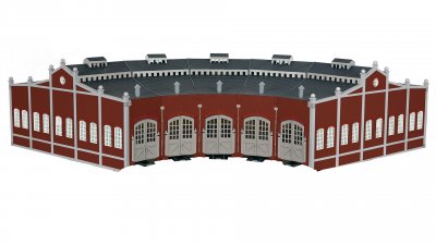 Five-Bay Roundhouse with Nickel Silver E-Z Track®