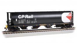 (image for) Cylindrical Grain Hopper with Flashing End of Train Device - CP Rail #384553