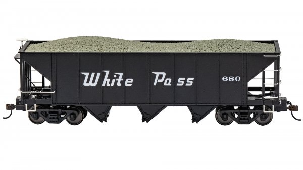 (image for) 3-Bay Hopper with Removable Load - White Pass & Yukon #680 with Ballast Load