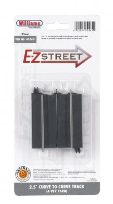 E-Z Street® 2.5" Curve To Curve Track (4/Card)