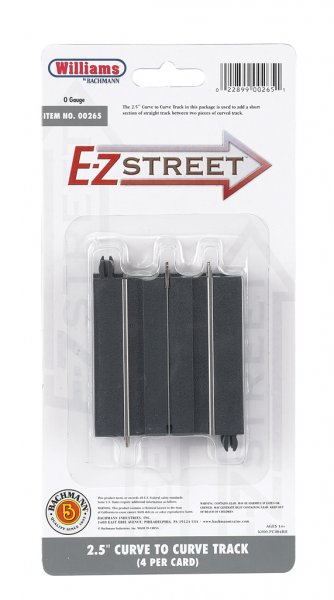 (image for) E-Z Street® 2.5" Curve To Curve Track (4/Card)