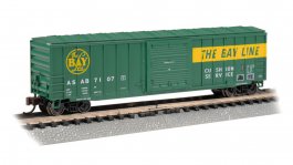 ACF 50'6" Outside-Braced Boxcar - The Bay Line #7107