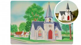(image for) 75th Anniversary Plasticville® Cathedral