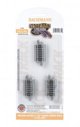 Quarter Section 11.25" Radius Curved Track (N Scale)