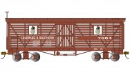 (image for) Animated Stock Car - Colorado & Southern #7064 with Horses