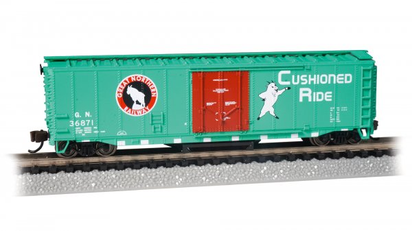 (image for) Track-Cleaning 50' Plug-Door Boxcar - Great Northern #36871