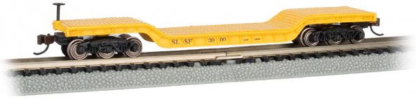 (image for) 52' Center-Depressed Flat Car - Frisco #3900 with No Load