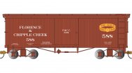 (image for) Wood-Side Boxcar - Florence & Cripple Creek #588
