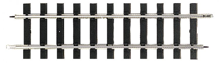 Straight Track (4 pieces per box) - Steel Track (Large Scale) - Click Image to Close