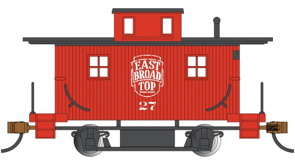 (image for) Old-Time Bobber Caboose - East Broad Top #28