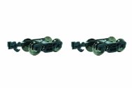 (image for) 1:29 Roller Bearing Trucks with Metal Wheels (2 per pack)