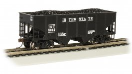 (image for) 55-Ton 2-Bay USRA Outside Braced Hopper - Interstate #5612