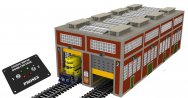 (image for) O Scale Dual-Stall Modern Engine House (With Motorized Doors)