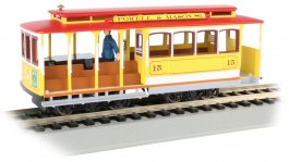 (image for) Cable Car with Grip Man - Yellow & Red