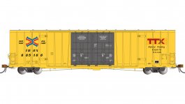 (image for) National Steel Car 60'9" Hi-cube - TTX #665166 (modern logo)