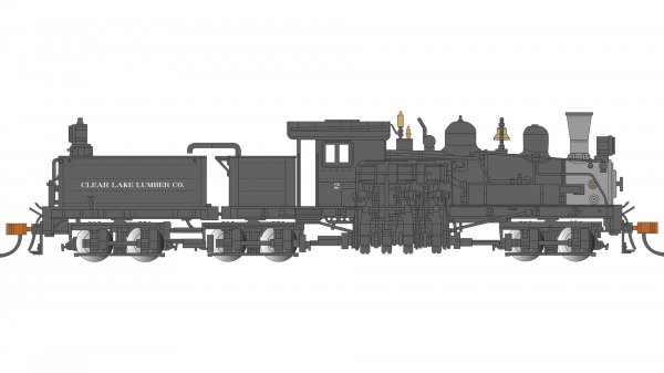 (image for) 80-Ton Three-Truck Shay - Clear Lake Lumber Co. #2