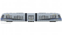 (image for) Siemens S70 Light Rail Vehicle - Charlotte Area Transit System Citylynx #406