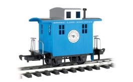 Caboose - Short Line Railroad - Blue With Silver Roof