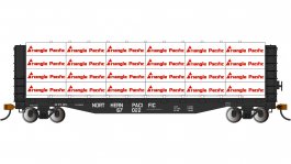 (image for) 52' Center-Beam Flatcar with Lumber Load - Northern Pacific #67022