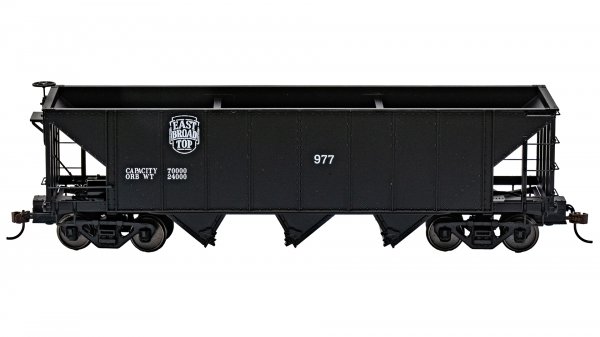 (image for) 3-Bay Hopper with Removable Load - East Broad Top #977 with Coal Load