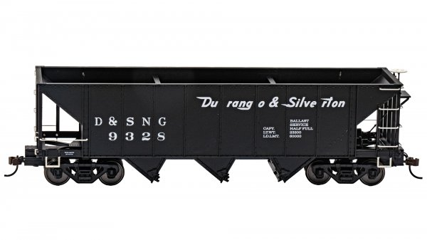 (image for) 3-Bay Hopper with Removable Load - Durango & Silverton #9328 with Ballast Load