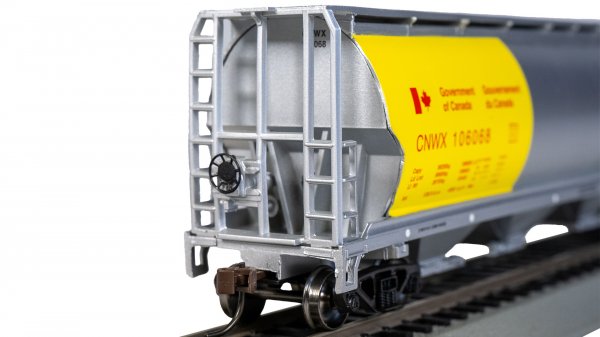 (image for) Canadian 4 Bay Cylindrical Grain Hopper - Government of Canada - Yellow #106068