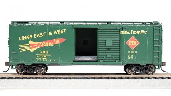 (image for) Toledo, Peoria & Western #606 - 40' Box Car (HO Scale)