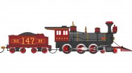 (image for) 19th Century 4-6-0 - Baltimore & Ohio® #147 “Thatcher Perkins” with Coal Load