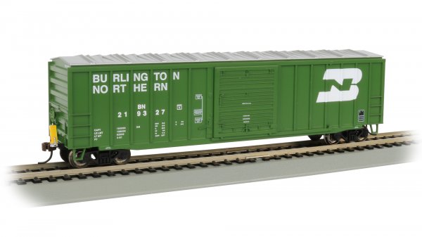 (image for) 50' Outside Braced Box Car with Flashing End of Train Device - Burlington Northern