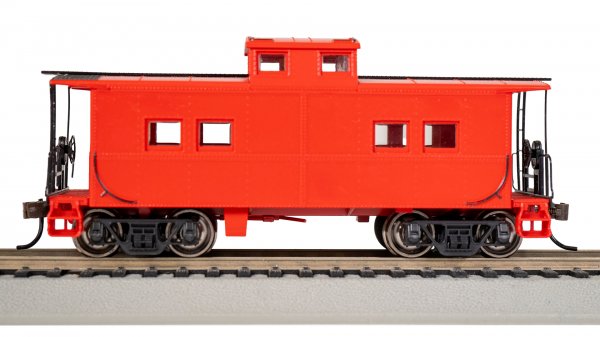 (image for) Northeast Steel Caboose - Painted, Unlettered, Red