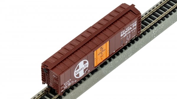 (image for) Track-Cleaning 50' Plug-Door Boxcar - Santa Fe #6157